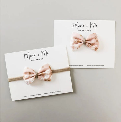 georgia bow with suede centre  ♡ whimsy floral